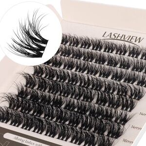 HTF 80 Pcs Lashview Ecolure DIY Cluster Lashes